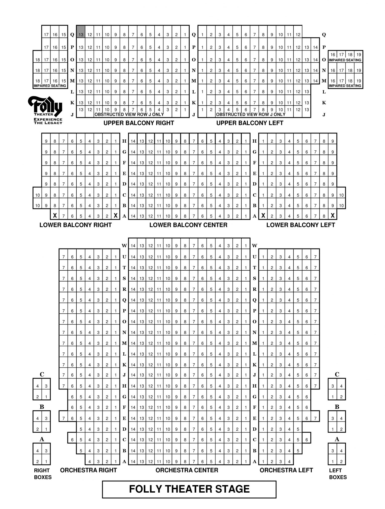 Kc Seating Chart