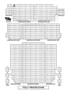 Seating Chart - The Folly Theater