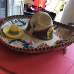 Authentic Hispanic sombrero on a table