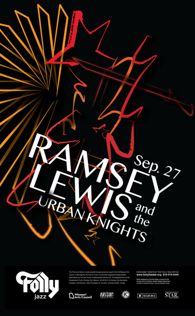 Ramsey Lewis and Urban Knights on September 27th. Poster design by Caroline Heiss. Winning Poster
