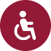 An icon of a person in a wheelchair