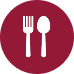 An icon of a fork and spoon